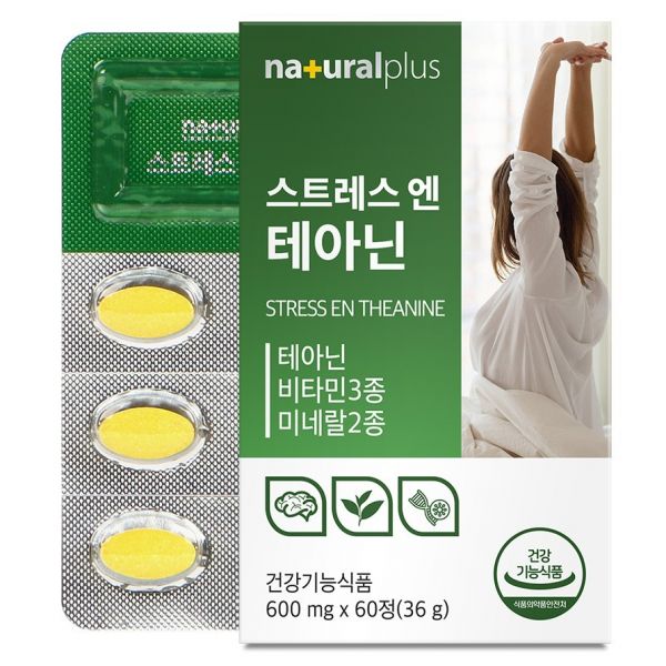 <b>내츄럴플러스 스트레스</b> 앤 테아닌 36g 60정 1개