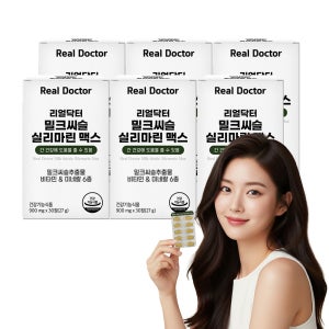 리얼닥터 밀크씨슬 실리마린 맥스 900mg 간영양제 피로개선 30정, 6개