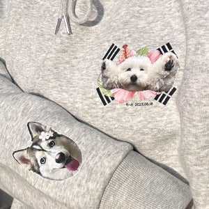강아지 기모 후드티 반려동물 기모 후드티 맞춤제작 커스텀 프린팅 고양이