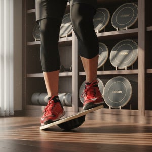 바디엑스 우드 밸런스 도크 밸런스보드 코어 홈트 균형잡기 발란스운동기구