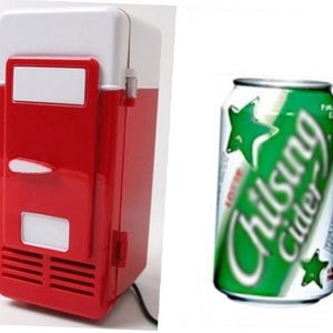 탁상용 미니 냉온장고 화장품 음료수 냉온장고 탁상 음료