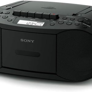 소니 CFD-S70 블랙 CD라디오카세트 FM AM 와이드FM 녹음 가능 메가베이스 화이트