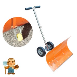 나성아그로 바퀴 형 스틸날 넉가래 달린 넉가래 눈삽 제설 장비 도구 용품 낙엽 눈 치우는