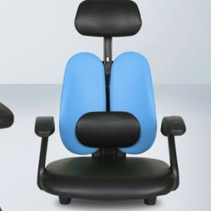 자세교정의자 좌식게이밍의자 컴퓨터좌식 팔걸이 등받이