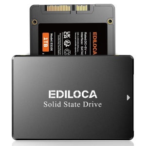 EDILOCA 1TB SSD 내장 솔리드 스테이트 드라이브 2.5인치 SATA III