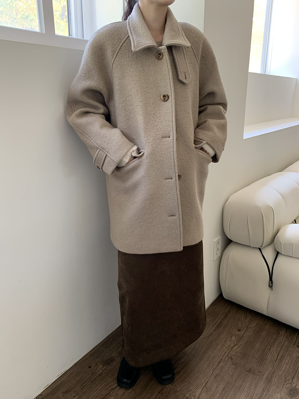 Bloom raglan half coat / 블룸 레글런 하프 코트 (2color)