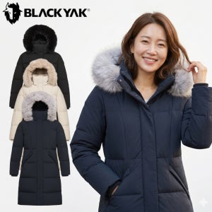 블랙야크 롱패딩 야상 여성 파니 다운자켓 PAWU507