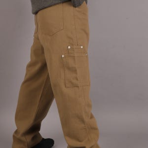 레이어드 포켓 면 코튼팬츠 면바지 와이드핏 벌룬핏팬츠