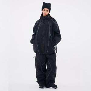 돌아우터웨어 보드복 자켓 바지 팬츠 2526 덤디덤 RALLY JACKET & PANTS SET BLACK