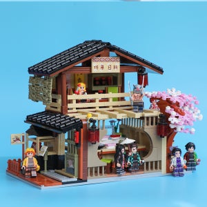 귀멸의칼날레고피규어 스시집배경세트 호환레고 귀칼피규어 탄지로 기유 아카자 렌고쿠 젠이츠