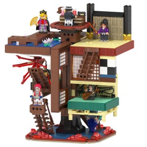 귀멸의칼날레고피규어 무한성배경세트 호환레고블럭 1899피스 귀칼굿즈