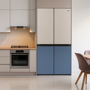 CRK 4도어 양문형 냉장고 474L 코타그레이블루 MRNF474CPI1