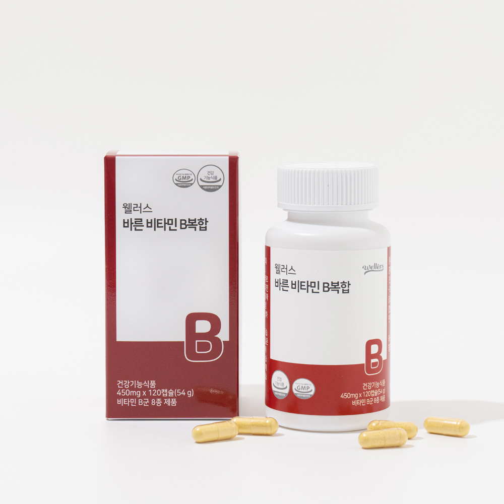 웰러스 바른 <b>비타민</b> B복합 450mg x 120캡슐