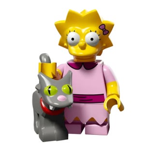 레고 71009 심슨 2-3번 리사 미니피겨 브릭