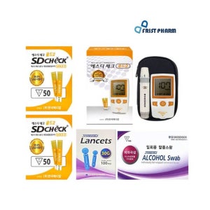 SD에스디체크골드2 혈당측정기 + 검사지100매 + 채혈침100p + 알콜스왑100p