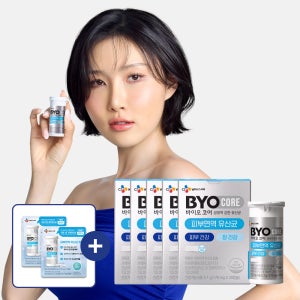 CJ 바이오코어 피부면역 유산균 캡슐형 100억 보장 화사 유산균 30캡슐, 5개