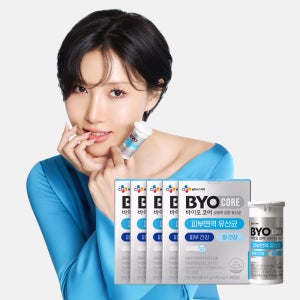 CJ 바이오코어 피부면역 유산균 캡슐형 100억 보장 화사 유산균 30캡슐, 5개
