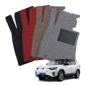 국산 엣지형 코일 바닥 매트 코란도 이모션 운전석1p 패드 발판 깔판 커버