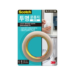 3M 문풍지 창문 단열 냉기차단 투명 문풍지 좁은폭 8M 2361