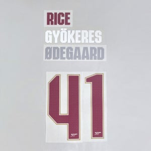 [오피셜] 25/26 아스날 챔피언스리그 네임셋 홈/어웨이/써드 선수 마킹