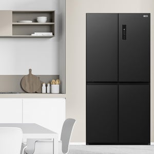 CRK 4도어 양문형 냉장고 508L 블랙메탈 MRNF508BPM1