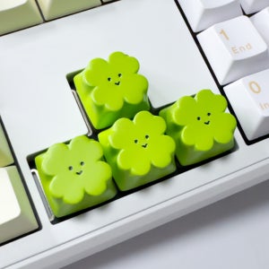 잼잼픽 귀여운 네잎클로버 포인트키캡 커스텀 키캡