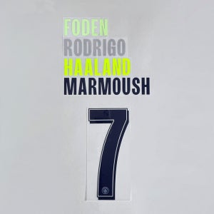 [오피셜] 맨체스터시티 2526 챔피언스리그 네임셋 홈/어웨이/써드/포스 선수 마킹