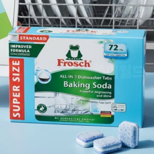 프로쉬 올인원 식기세척기 세제 72개입 대용량 베이킹소다 가정용 친환경
