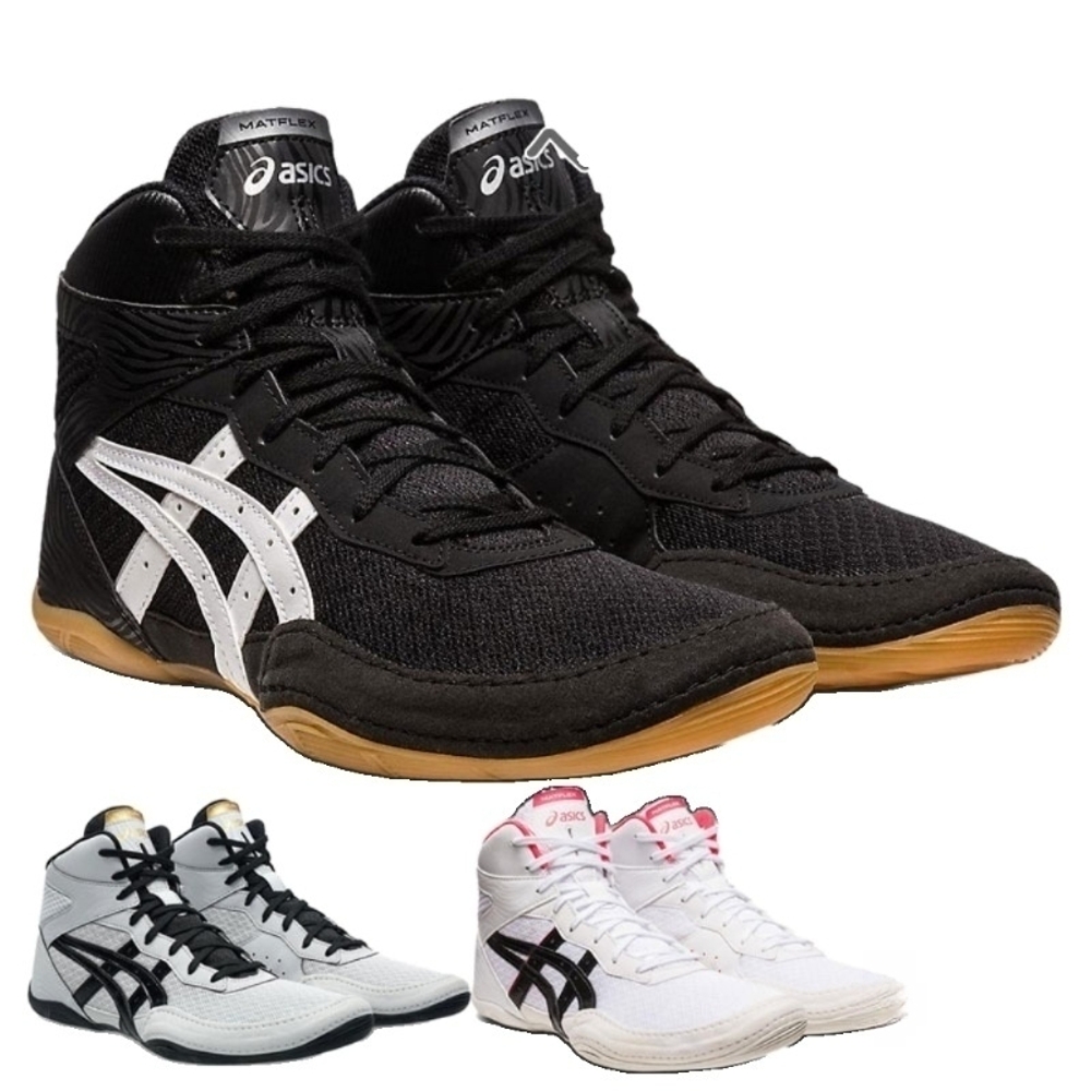 ASICS 아식스 복싱화 매트플렉스 7 레슬링화 화이트 블랙 1081A051