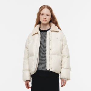 [캉골] 우먼스 퍼카라 덕다운 패딩 자켓 8177 아이보리