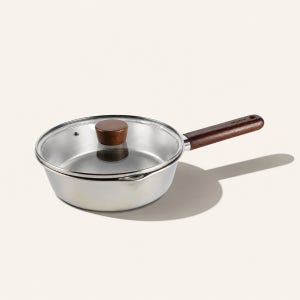 델라고 스텐 팬 무연마제 후라이팬 통5중 인덕션 프라이팬(유리포함) 플렉스팬20cm