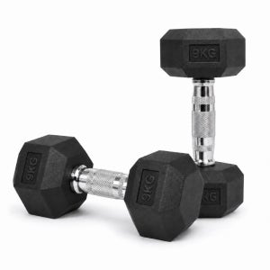 CNK 육각 고무 아령 9kg