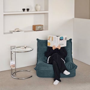 로포텐 아톰 패브릭 좌식 압축 소파 고요한 청록, 1인용