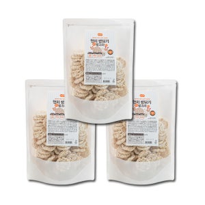 푸드라잇 현미뻥튀기 쌀과자 미니 현미뻥 아기 뻥과자 3봉