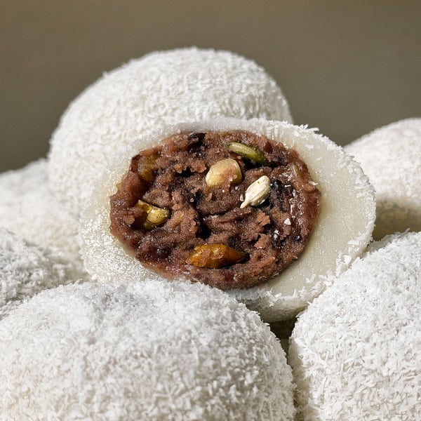 명가삼대떡집 코코넛 눈꽃 찹쌀떡 1kg 대왕모찌 개별포장 견과류 떡