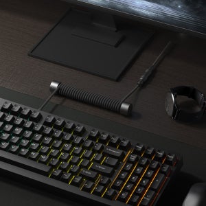 8K C타입 게이밍 키보드 항공 코일 케이블 세트 슬림