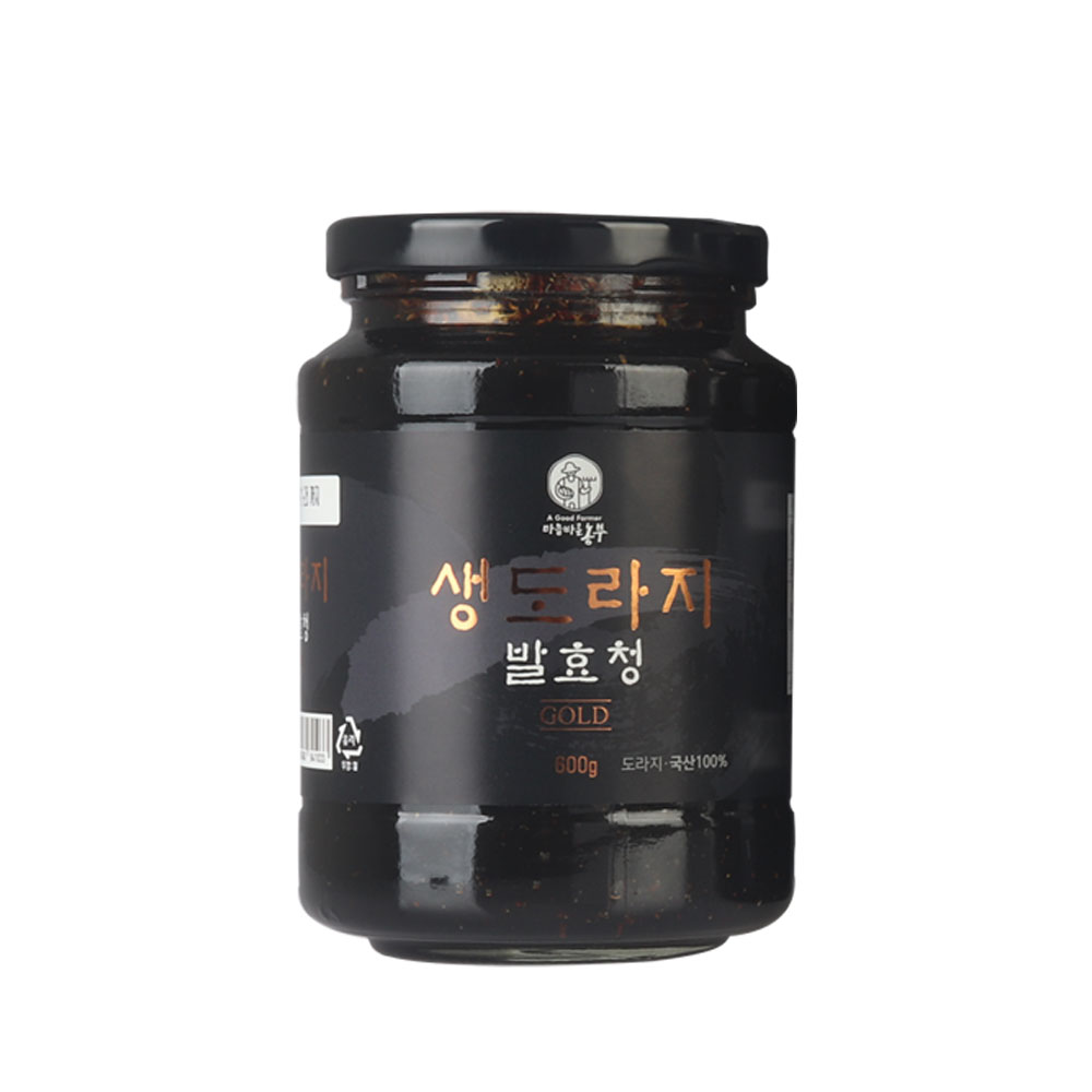 생도라지 발효청 600g 국내산 약도라지 3년근 유산균발효