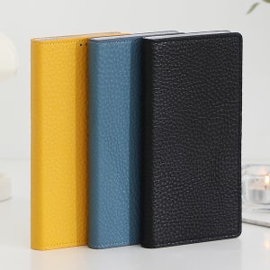 케이바론 천연 가죽 지갑 케이스 다이어리 블랙, 갤럭시S21 FE