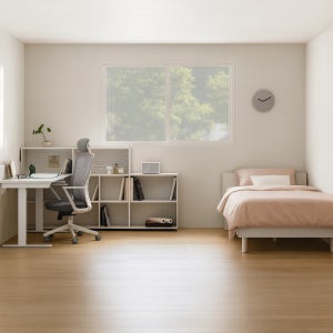 [일룸] 멘디 모션데스크 패키지D (1200모션,2000파티션책장,침대), 매트미포함