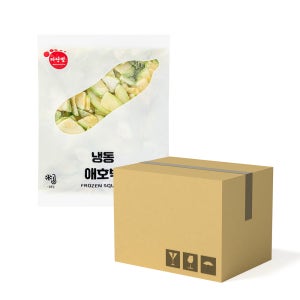 마당발 냉동 애호박 1/4 컷 슬라이스 1box (1kg x 10개)