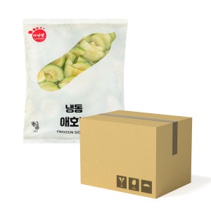 마당발 냉동 애호박 반달 슬라이스 1box (1kg x 10개)