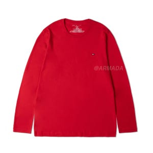 타미힐피거 롱슬리브 긴팔티 레드 RED
