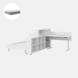 [일룸] 멘디 모션데스크 풀패키지D(1200모션,2000파티션책장,침대)