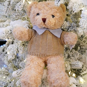 크리스마스 인형 장식 소품 곰인형 곰돌이 브라운 30cm 성탄절 데코 감성 카페