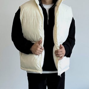 커플패딩조끼 두꺼운패딩조끼