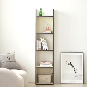 솜시 모드 미드센추리 모던 슬림 틈새 책장 300 400