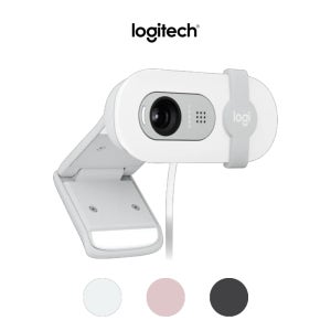 로지텍 브리오 100 웹캠 PC 화상회의 온라인수업 내장마이크 HD 1080p 화이트