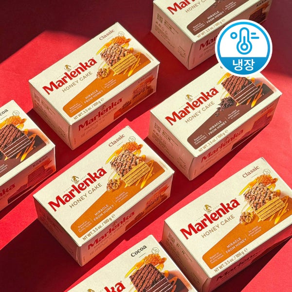 [슈퍼적립] [냉장] 말렌카 꿀케이크 100g 호두클래식 외 1종, 홈카페 디저트케익