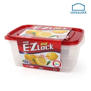 락앤락 뉴이지락 직사각 3.9L 2P HLE6824 밀폐용기 지퍼락 반찬통 반찬용기