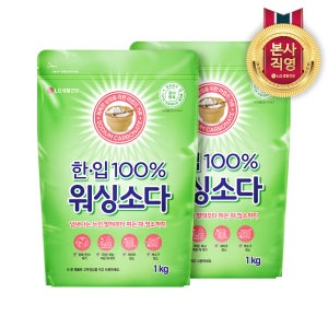 한입 100% 워싱소다 1kg 2개